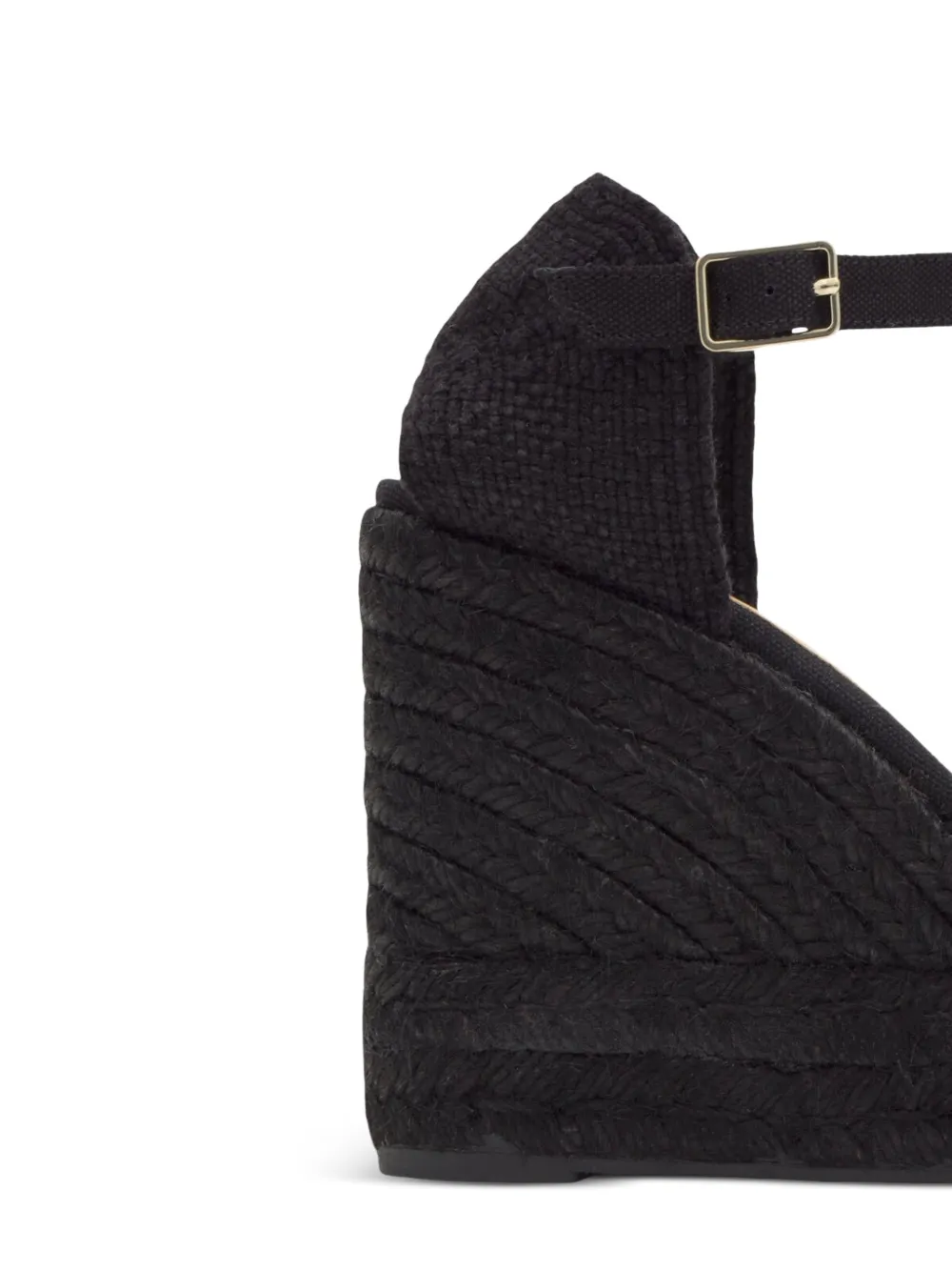 Castañer Carol C buckle-fastening wedge espadrilles Zwart