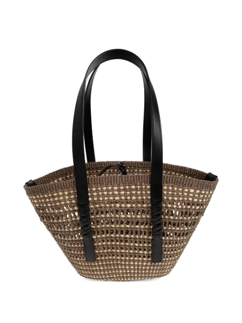 LOEWE bolsa de hombro mediana de piel con detalle del logo