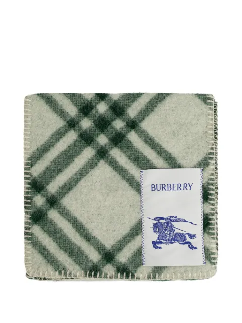 Burberry check wool scarf