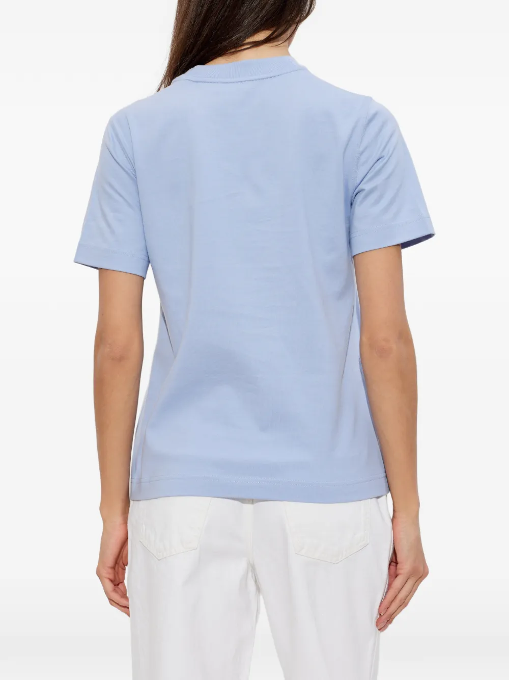 Burberry Knight Check katoenen T-shirt Blauw