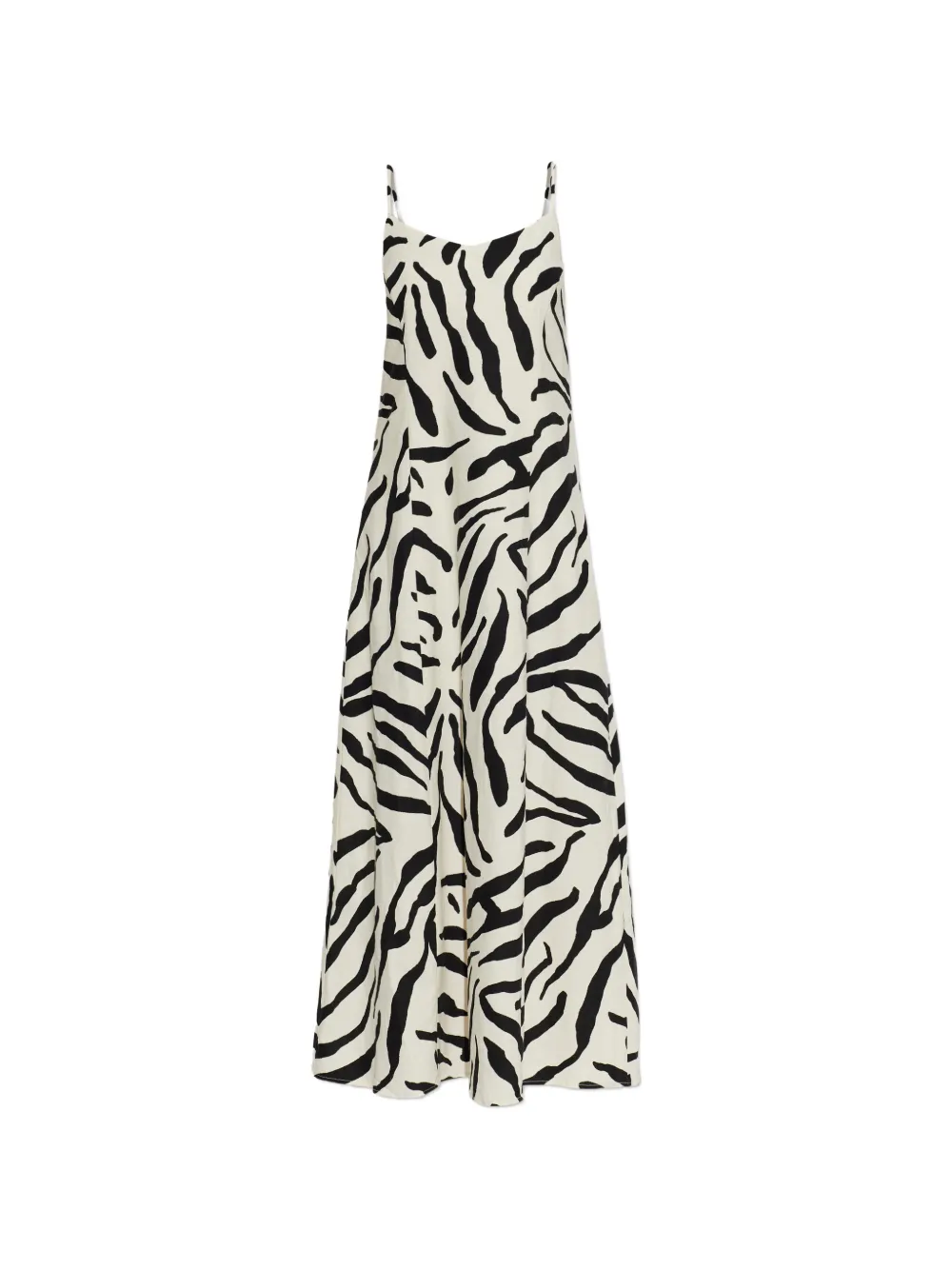 Gestuz Zeona animal-print tie-back midi dress - Bianco