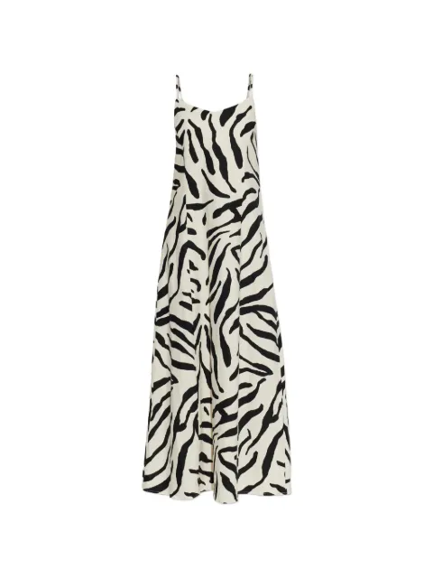 Gestuz Zeona animal-print tie-back midi dress