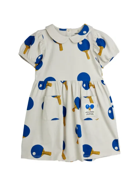 Mini Rodini table tennis-print  dress