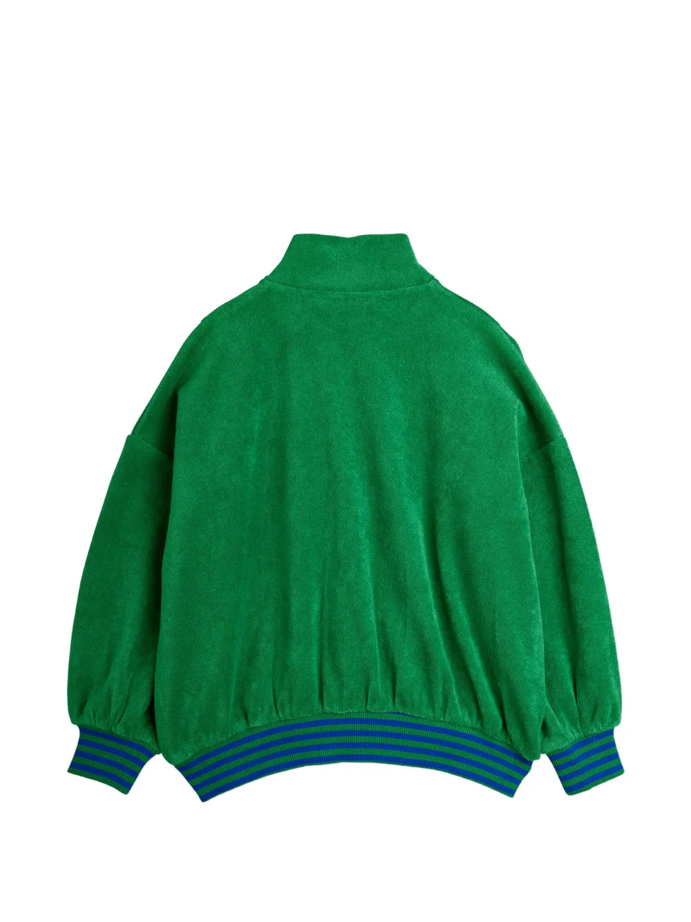  Mini Rodini Pull Zippé à Patch Logo - Vert 