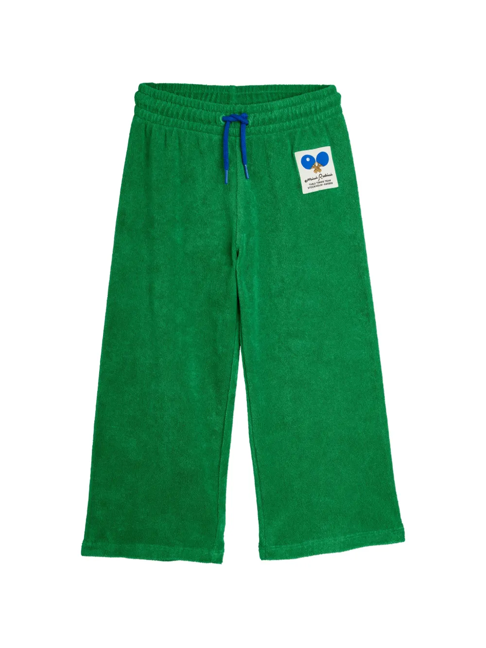 Mini Rodini logo-patch track pants - Verde
