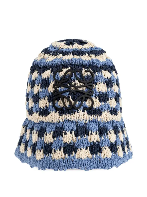 LOEWE Anagram crochet-knit bucket hat