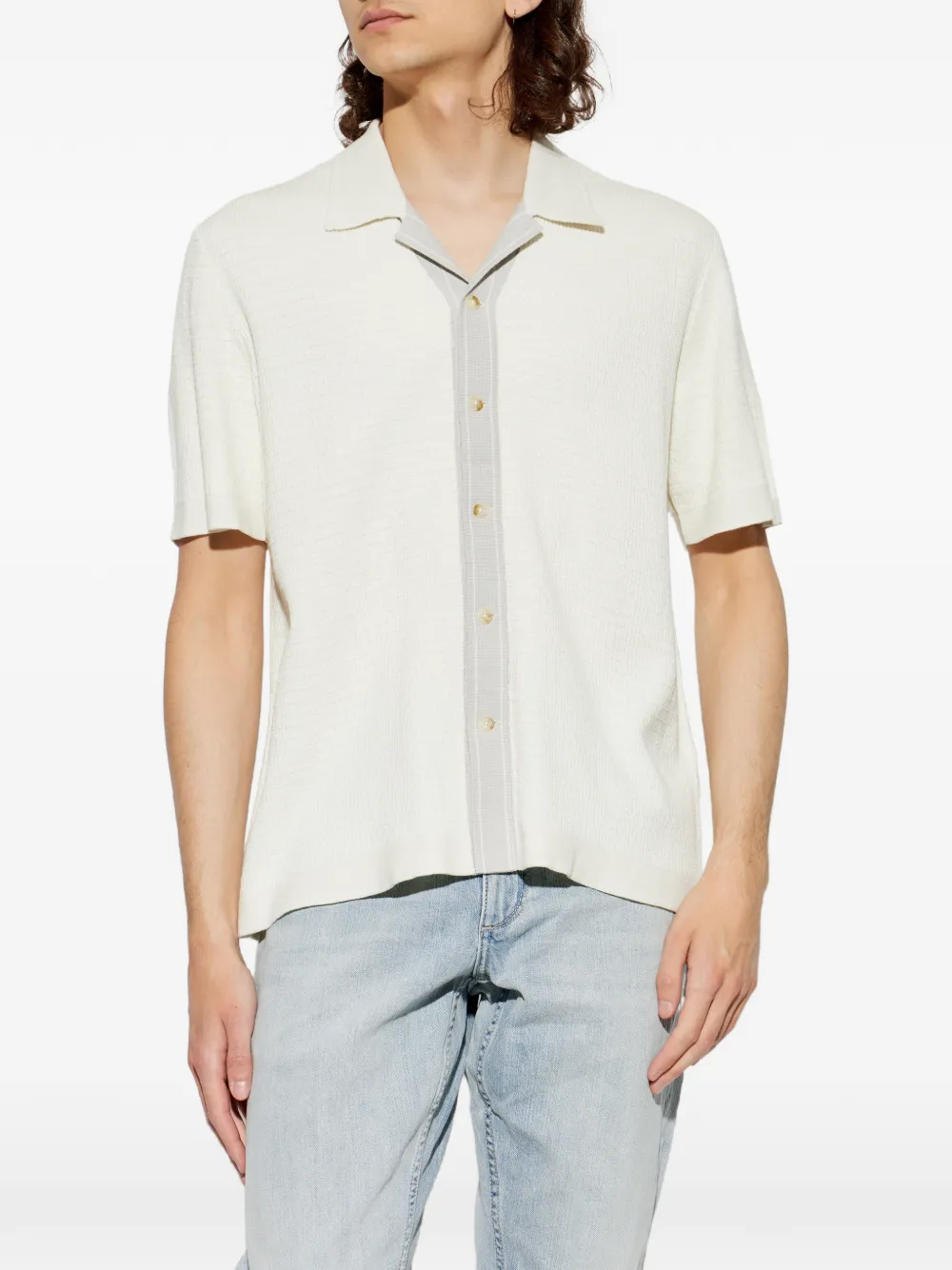 rag & bone Harvey overhemd met korte mouwen Wit