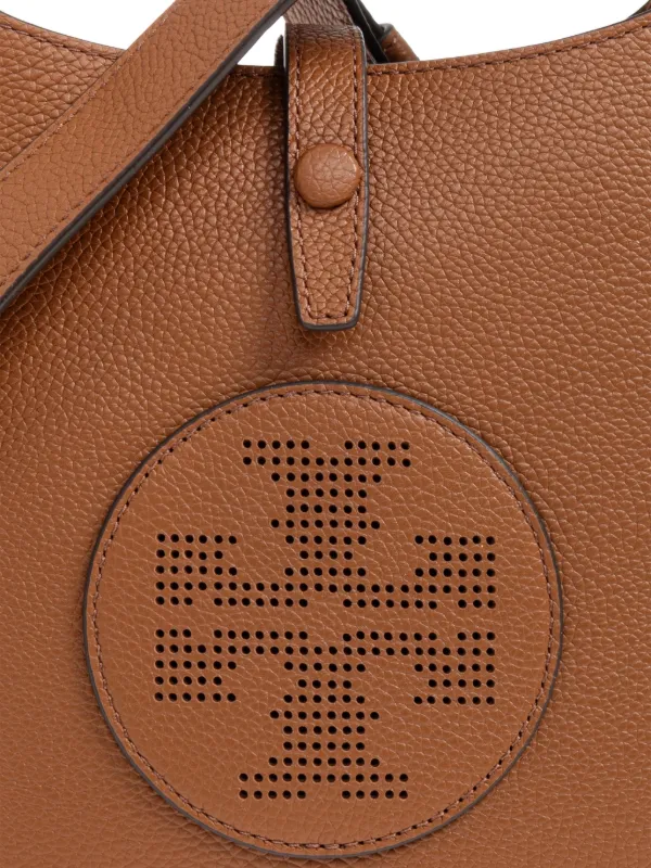 Tory Burch perforated-logo Leather Cross Body Bag | Brown | FARFETCH
