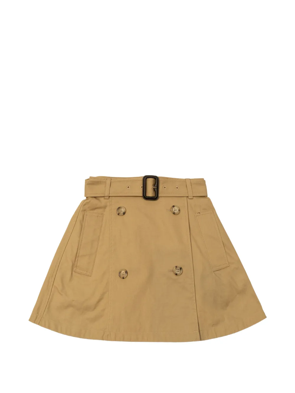 Burberry Kids double-breasted belted skirt - Toni neutri