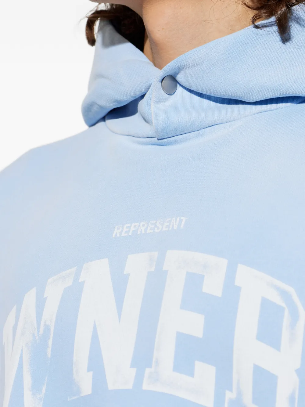 Represent Hoodie met logoprint Blauw