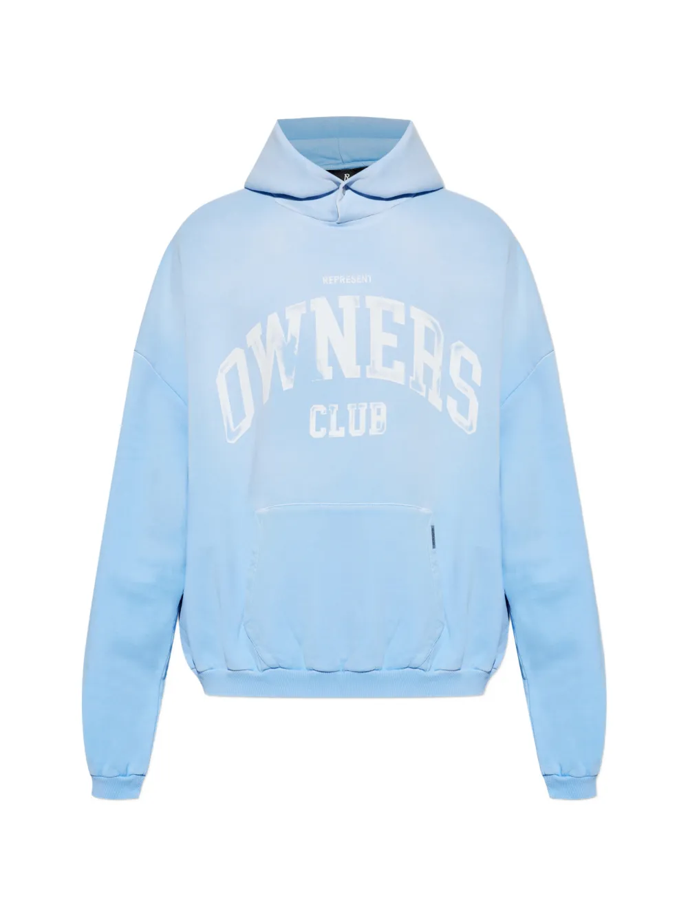 Represent logo-print hoodie - Blu