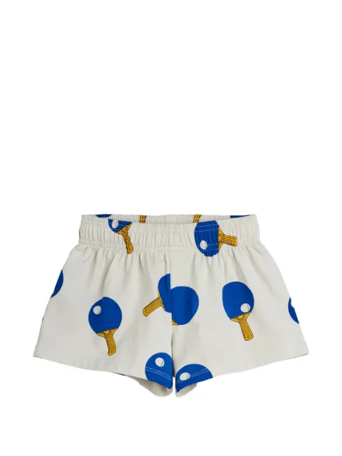 Mini Rodini table tennis-print shorts