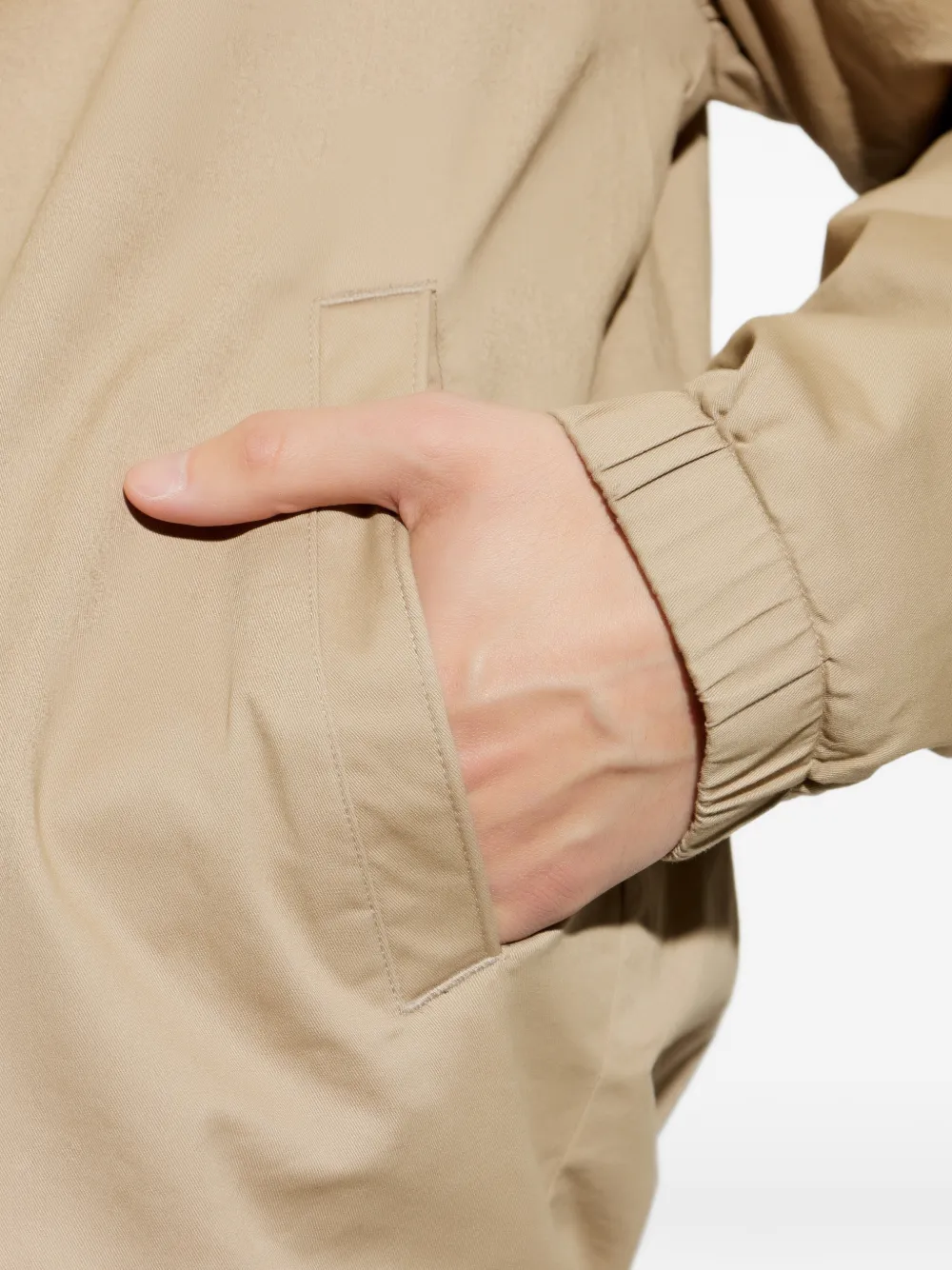 Rag & Bone Zip-up Elasticated-cuff Jacket In Brown