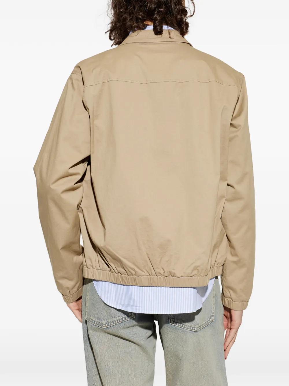 Rag & Bone Zip-up Elasticated-cuff Jacket In Brown