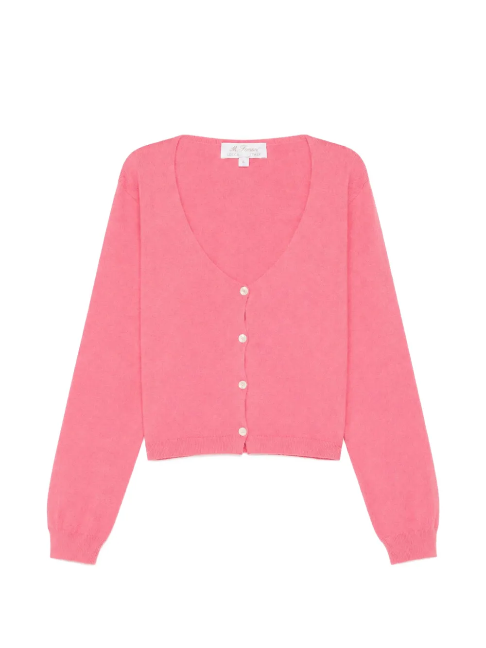 Mariella Ferrari fine-knit button-up cardigan - Rosa