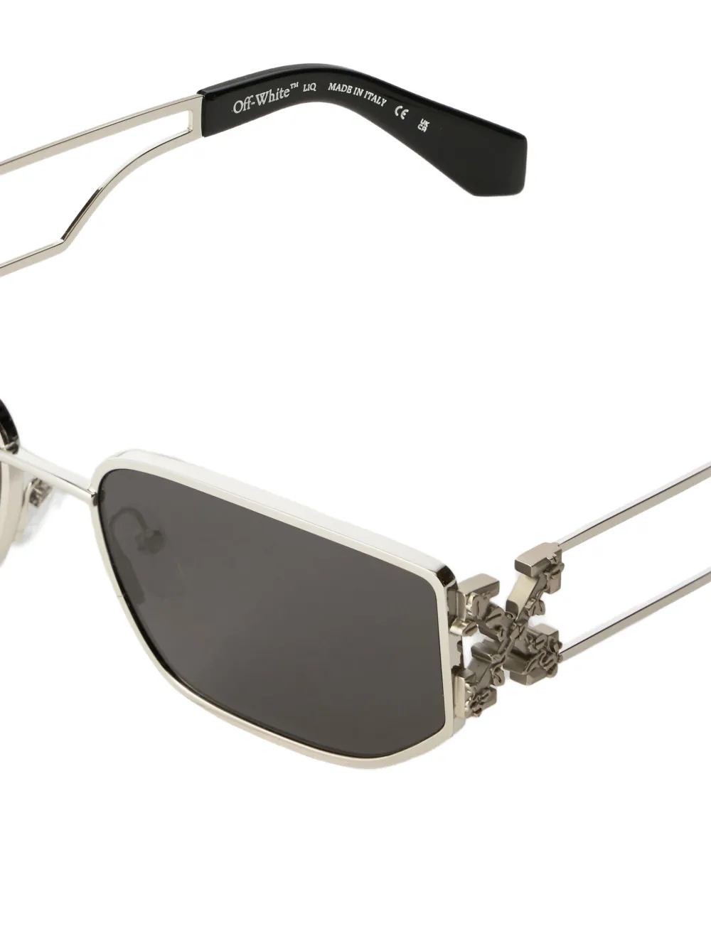  Off-white Gafas De Sol Allen Con Montura Rectangular - Plateado 