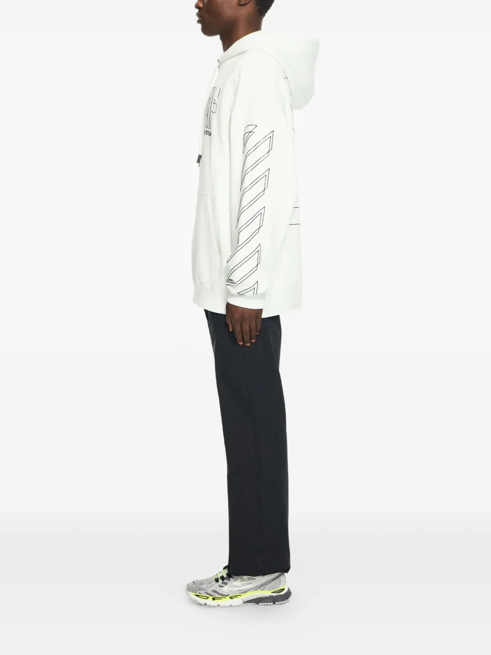 Off-White Ruimvallende broek Zwart