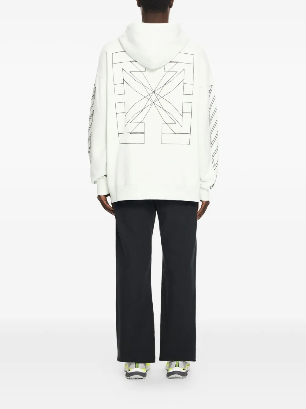 Off-White Ruimvallende broek Zwart