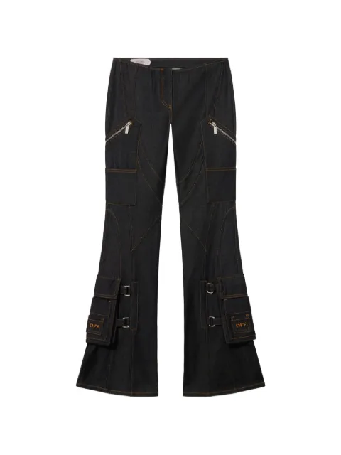 Off-White low-rise flared jeans