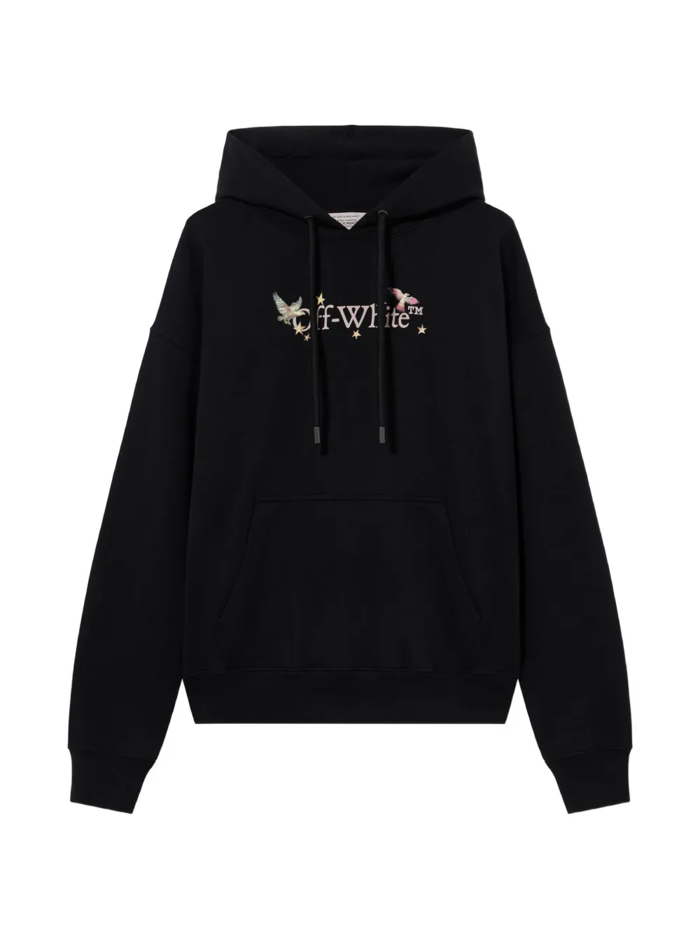 Off-white 袋鼠口袋连帽衫 In Black