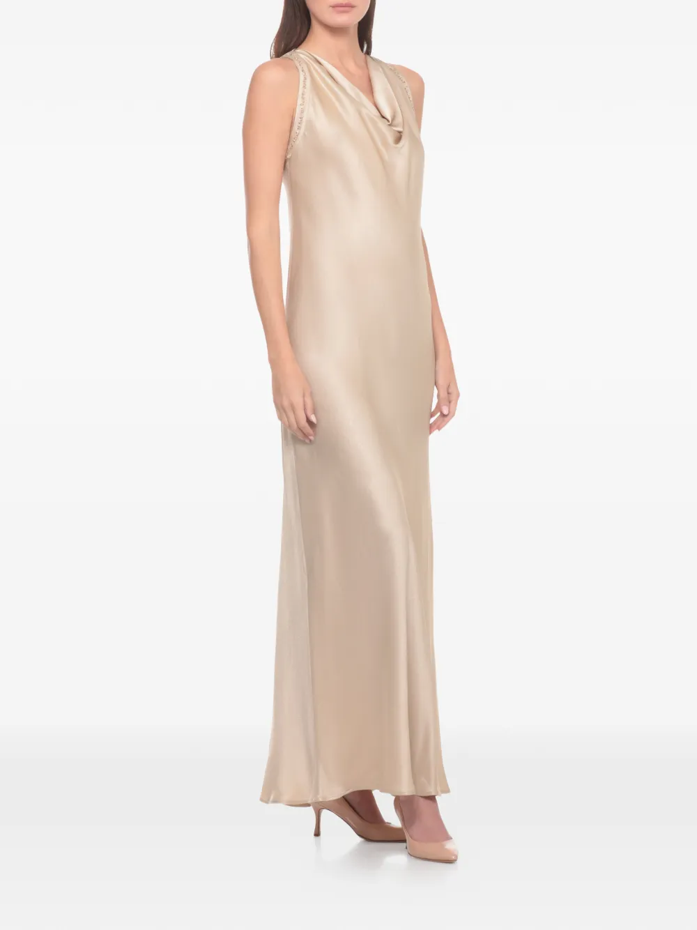 Antonelli Mouwloze midi-jurk Beige