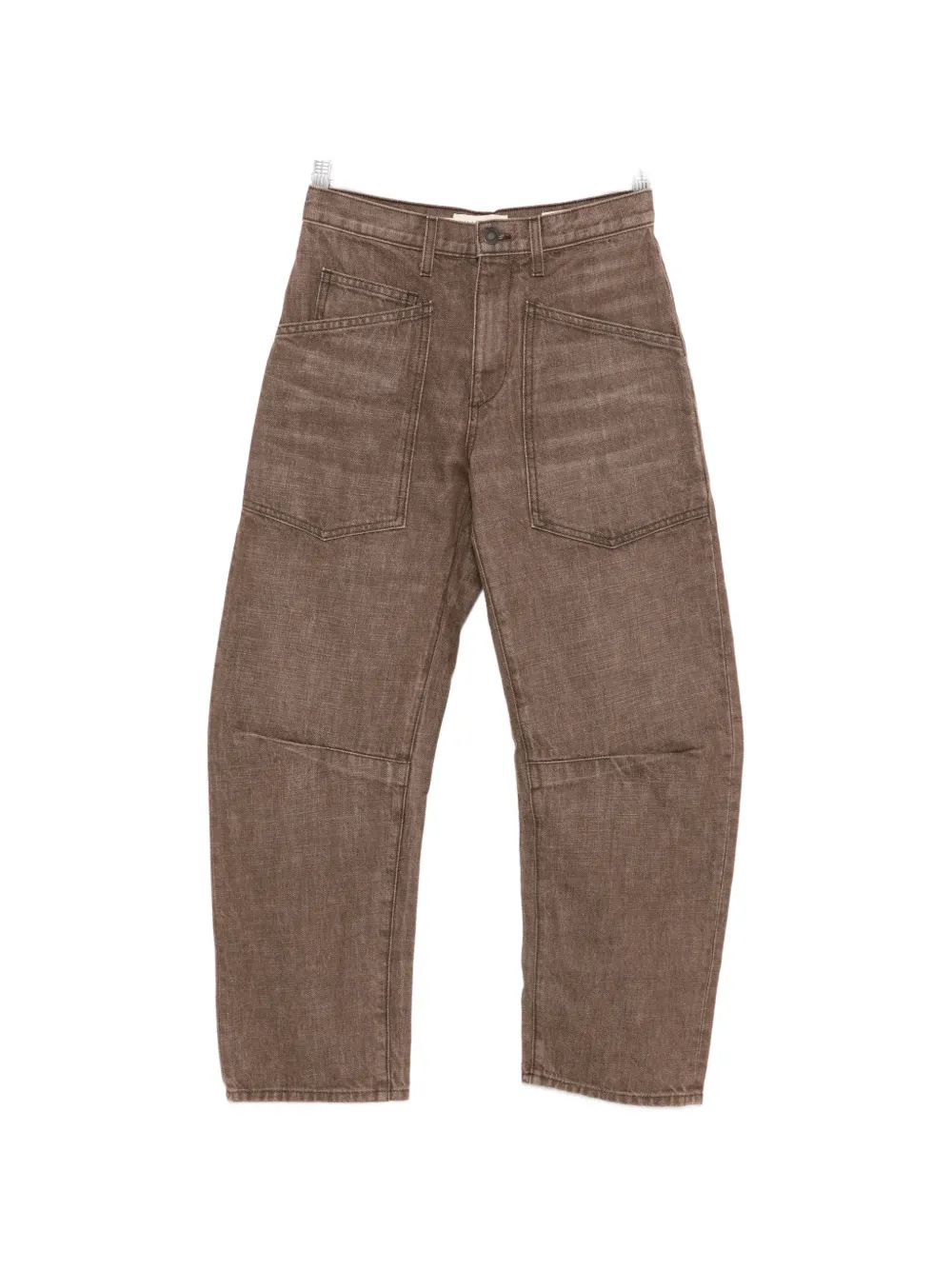 Nili Lotan Shon curved-leg jeans - Braun