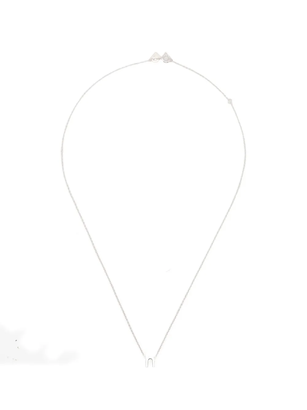 Le Gramme alphabet necklace - Silber