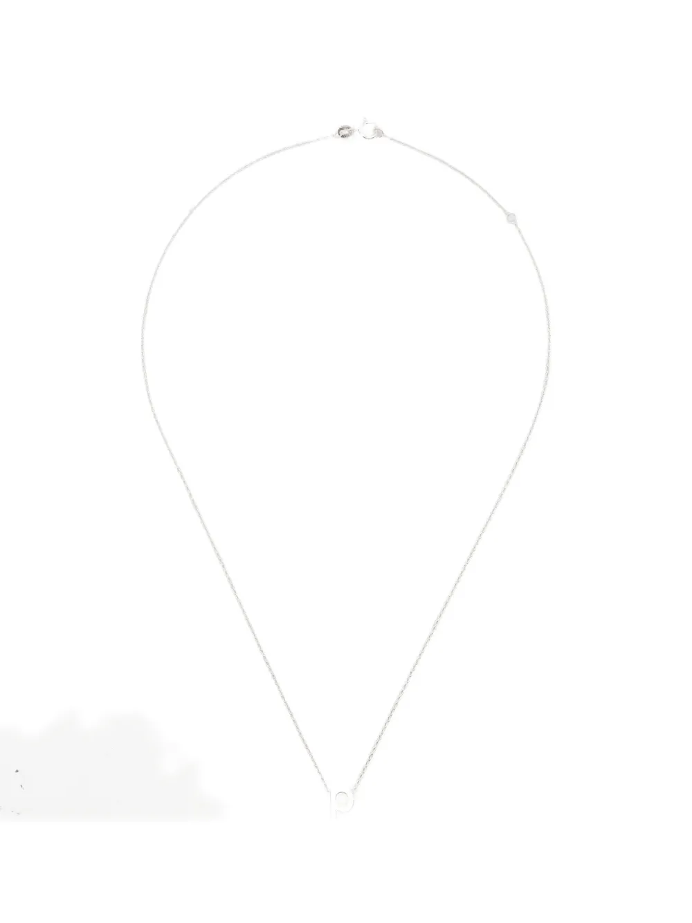Le Gramme alphabet necklace - Silber