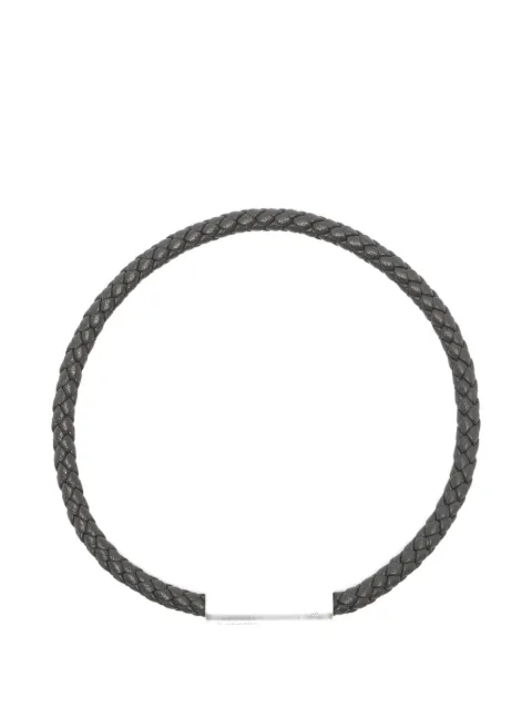 Le Gramme braided leather bracelet