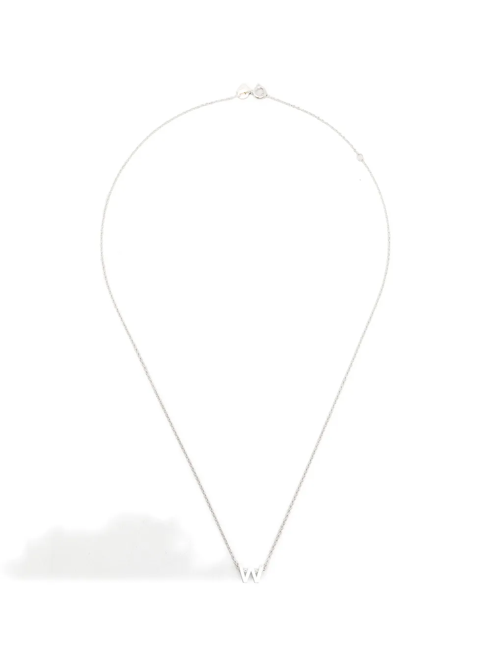 Le Gramme alphabet necklace - Silber