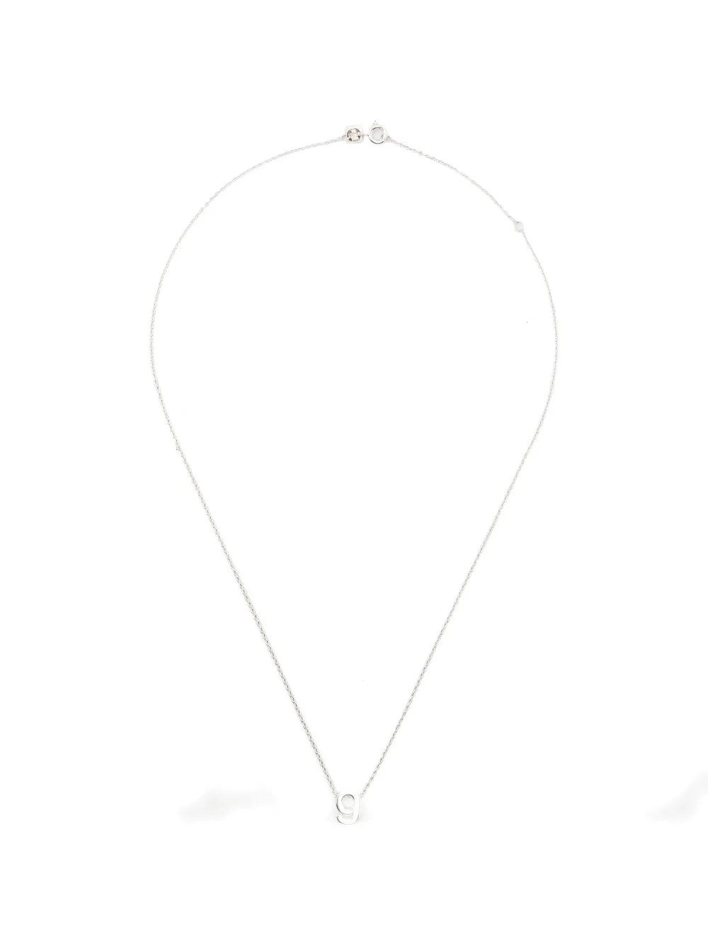 Le Gramme alphabet necklace - Silber