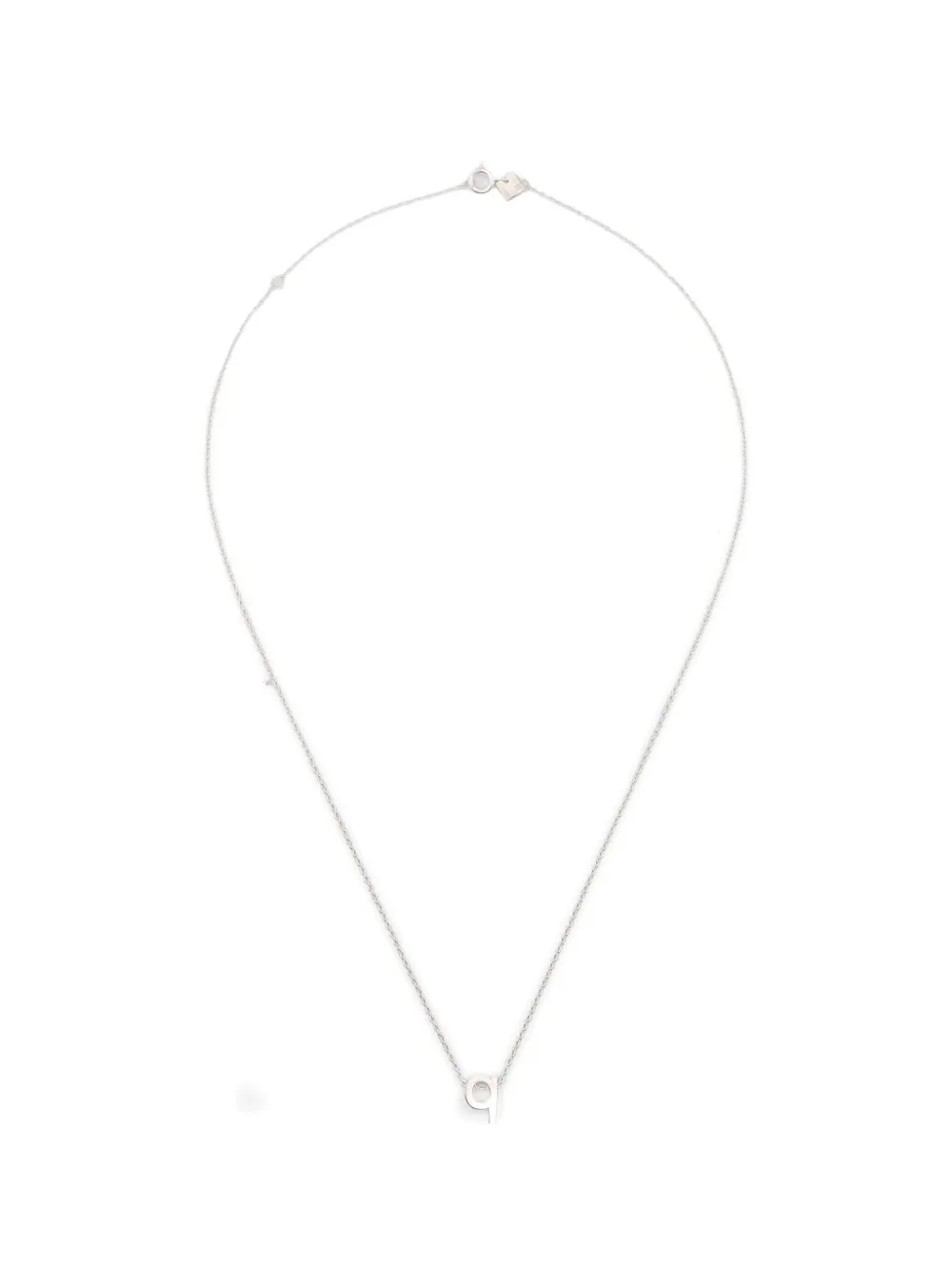 Le Gramme alphabet necklace - Silber