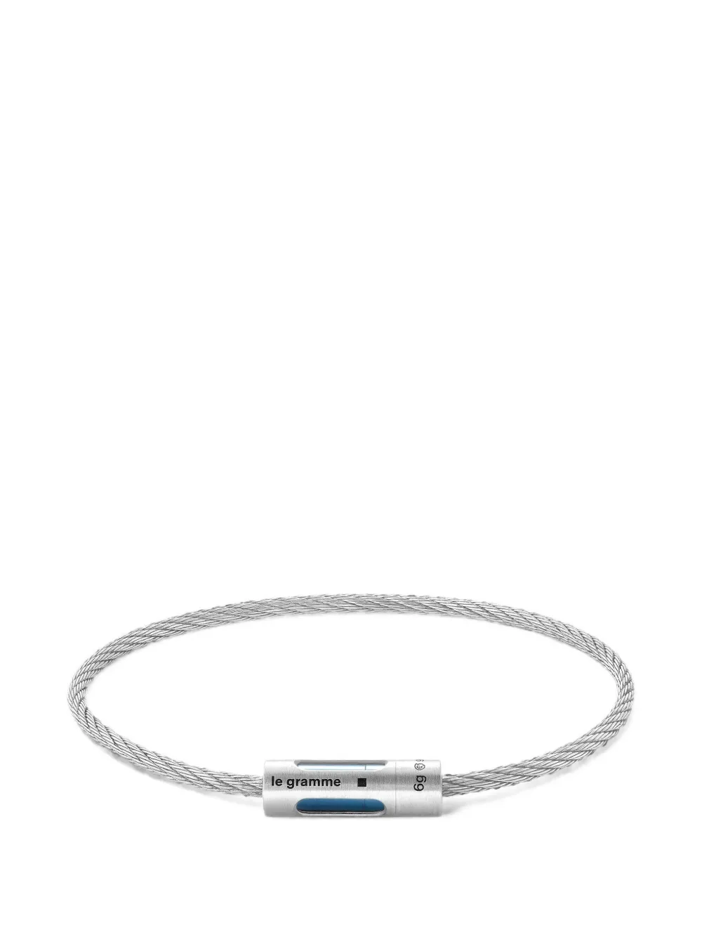 Le Gramme punched cable bracelet