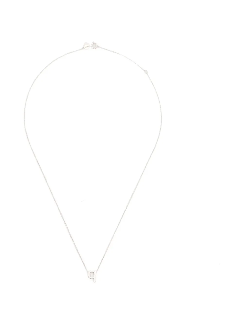 Le Gramme alphabet necklace - Silber