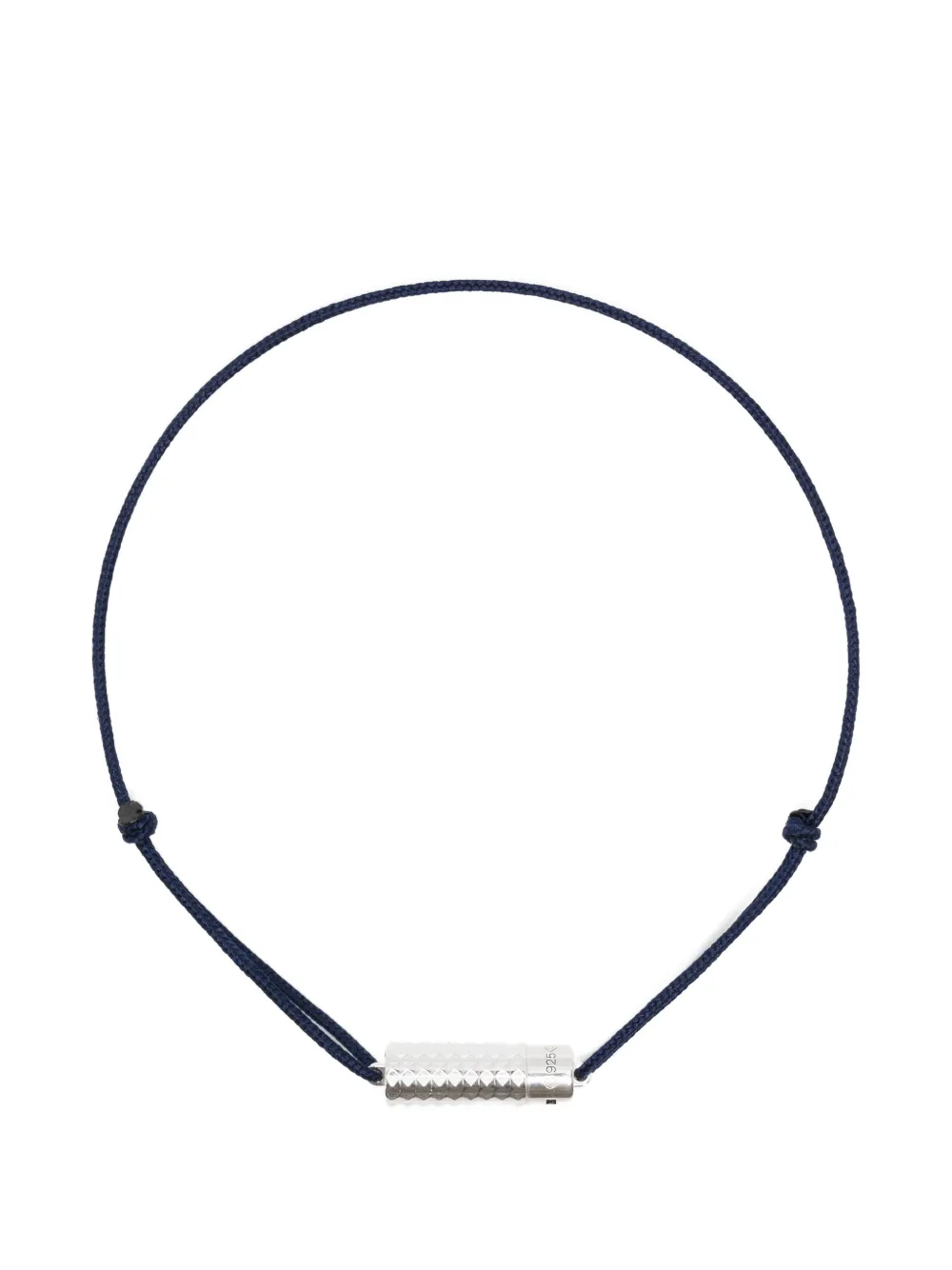 Le Gramme engraved-logo bracelet - Blu