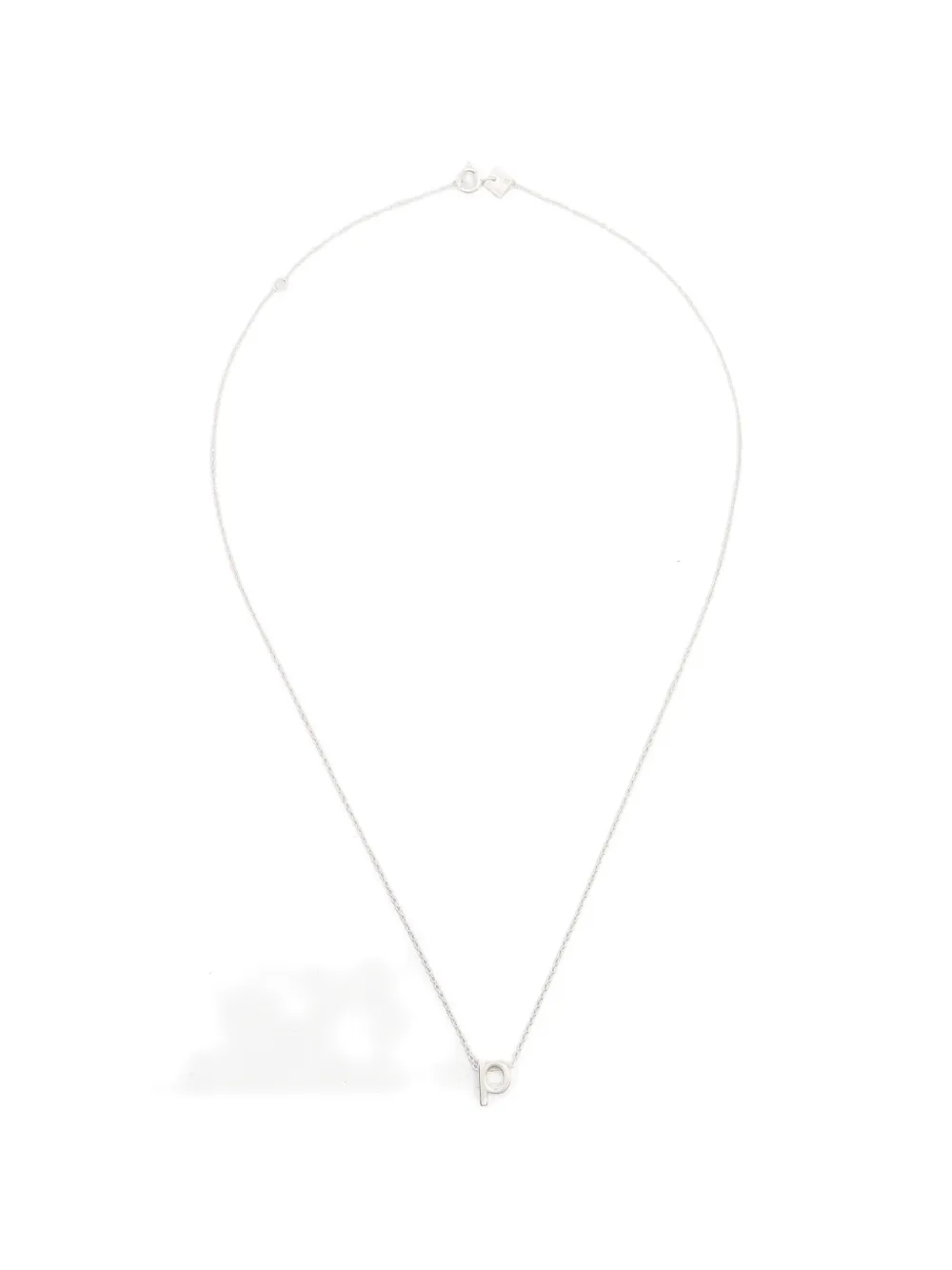 Le Gramme alphabet necklace - Silber