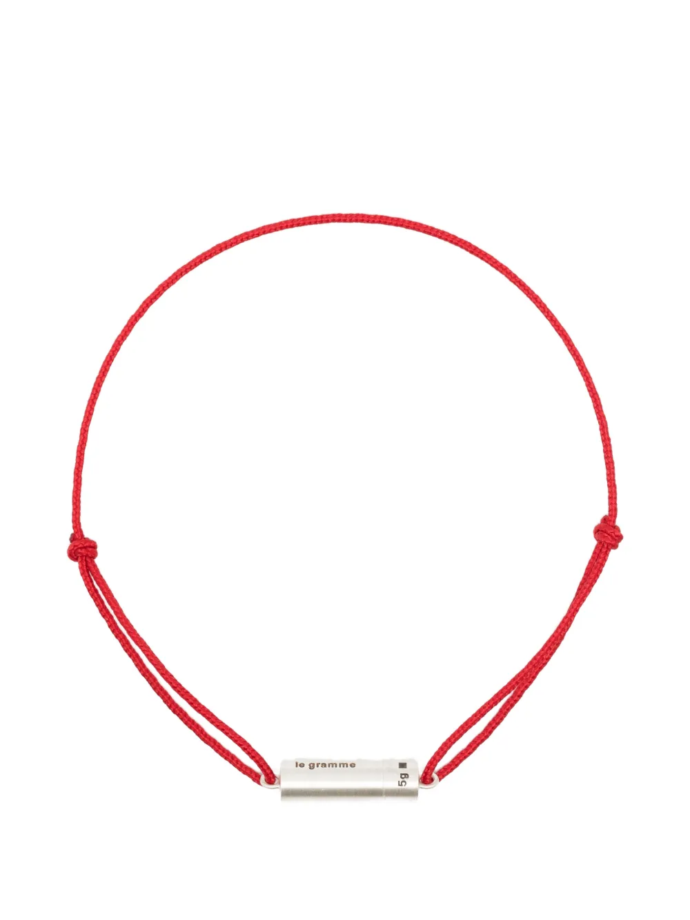 Le Gramme adjustable-fastening bracelet - Rosso