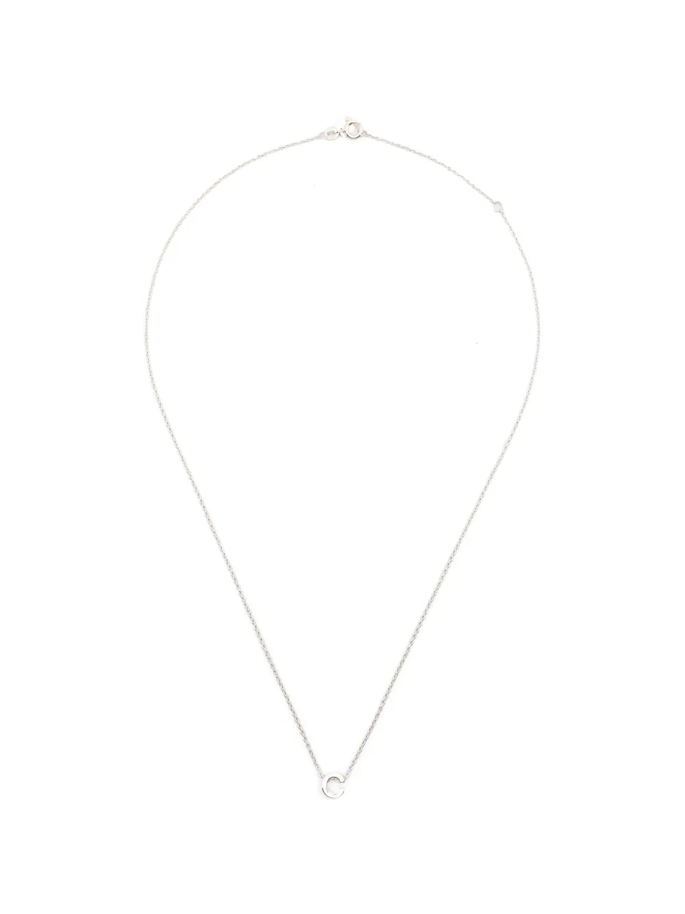 Le Gramme alphabet necklace - Silber