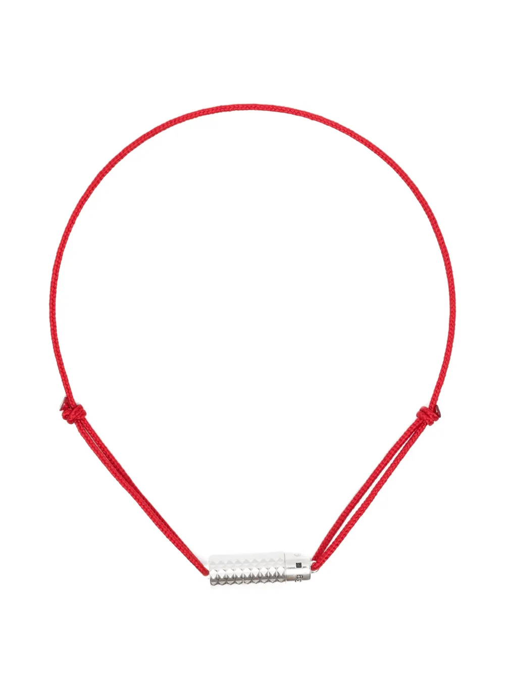 Le Gramme engraved-logo bracelet - Rosso
