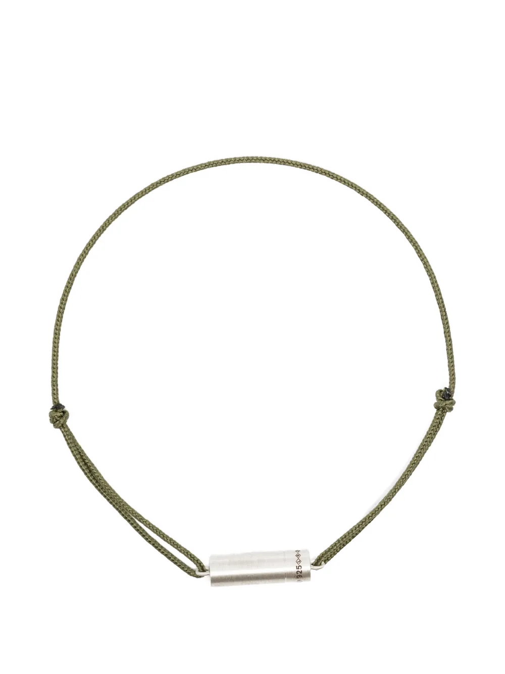 Le Gramme engraved-logo bracelet - Verde