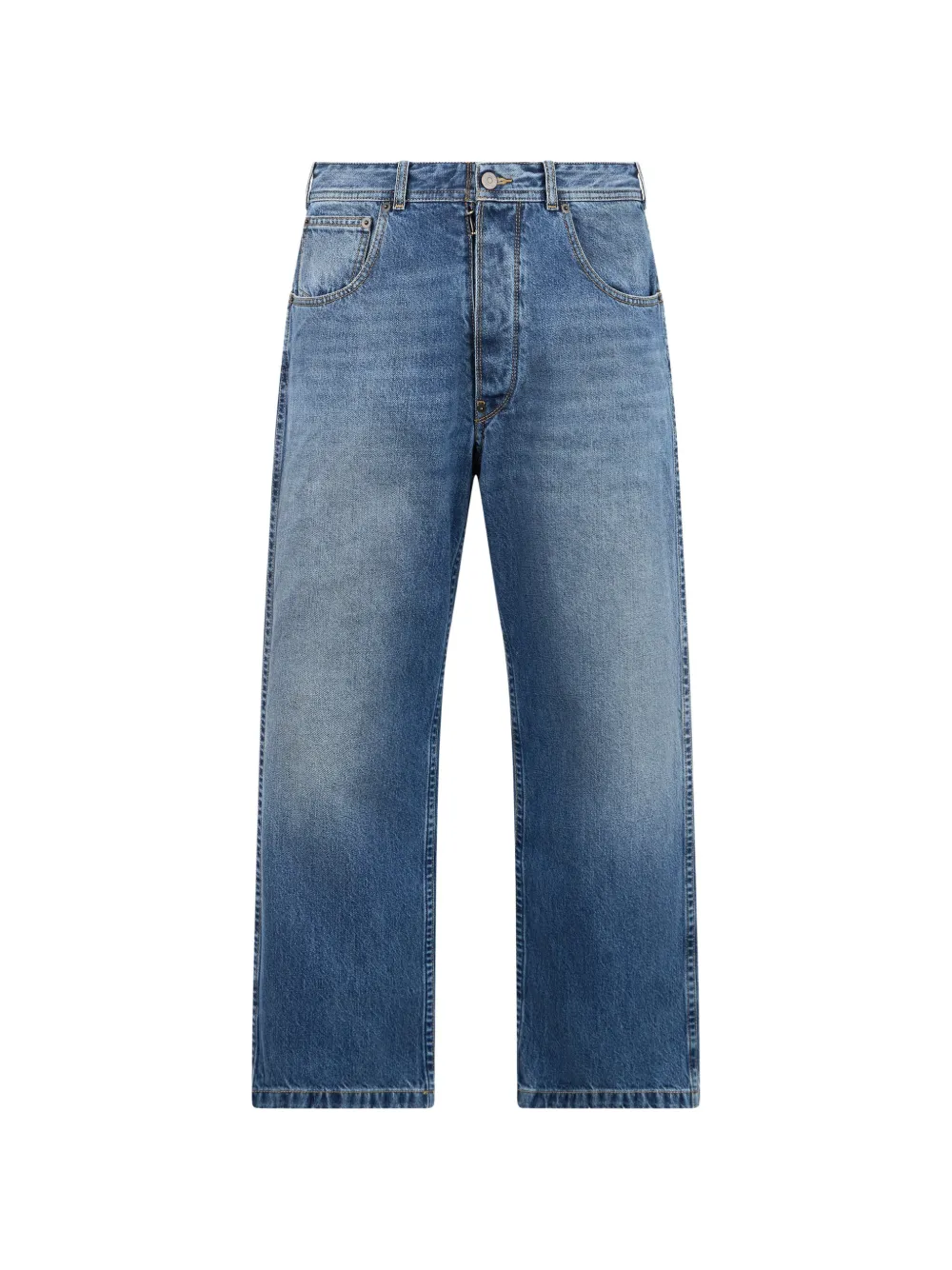Maison Margiela buckle-strap jeans - Blu