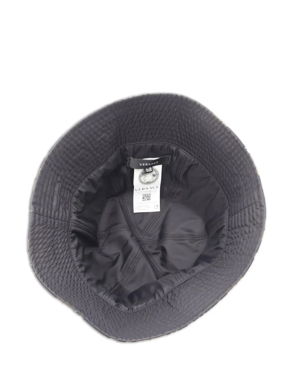 Versace Pre-owned 2000s Medusa Barocco Bucket Hat in Black, view 3