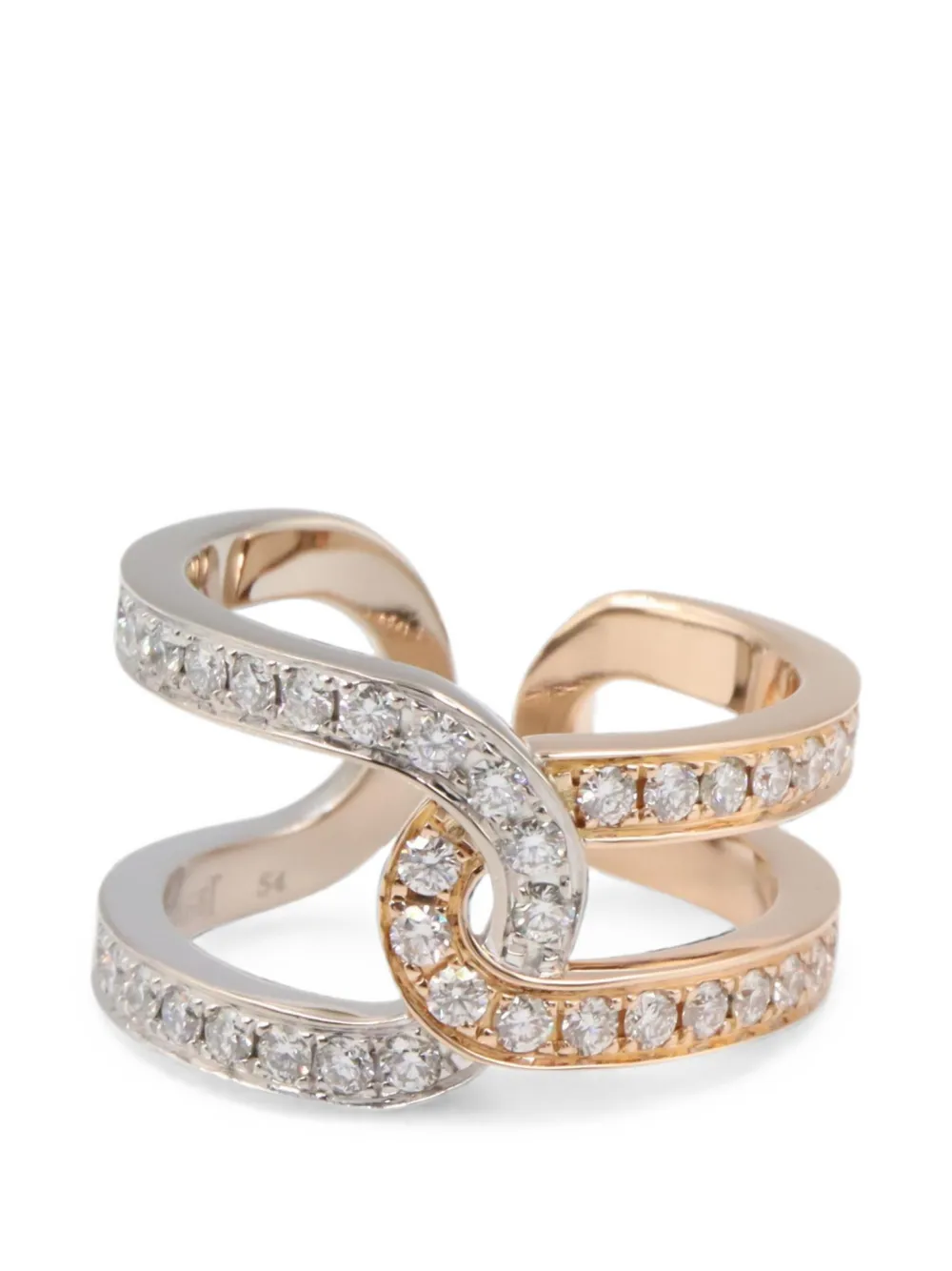 Pre-owned Piaget Possession Diamond Ring In Silver
