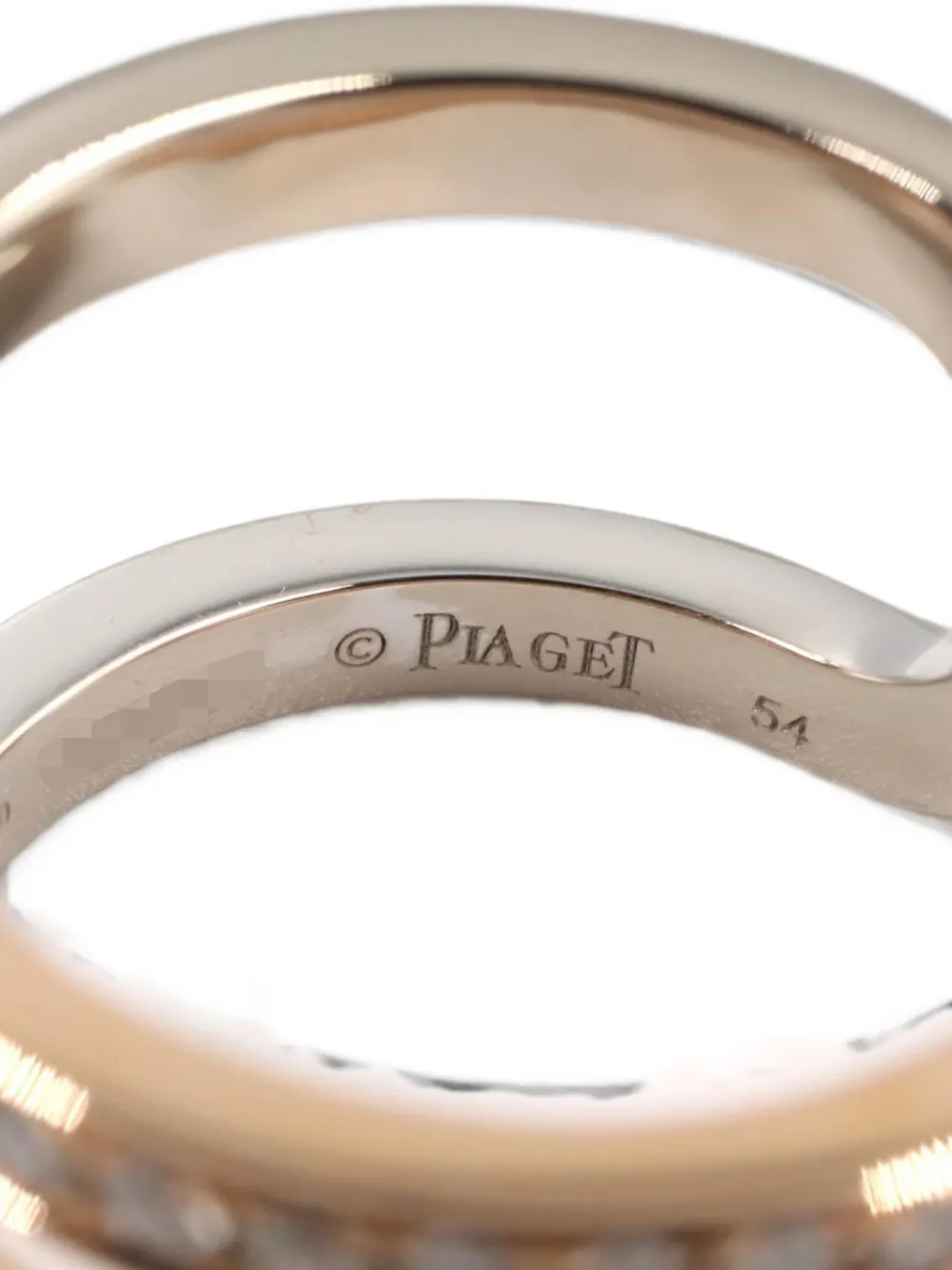 Pre-owned Piaget Possession Diamond Ring In Silver