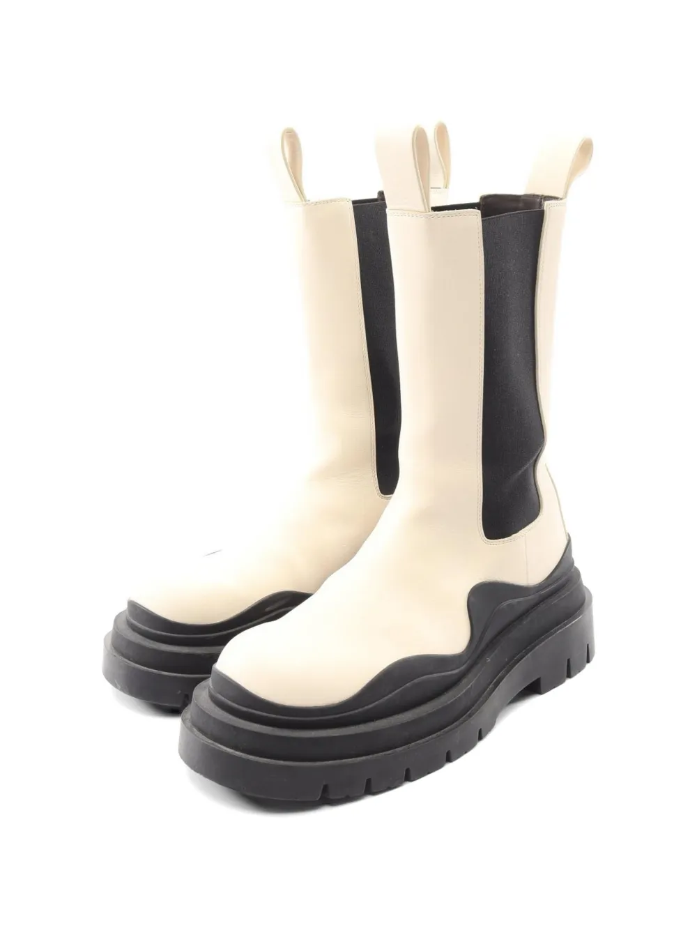 Bottega Veneta Pre-Owned 2000s Tire Chelsea boots - Nude