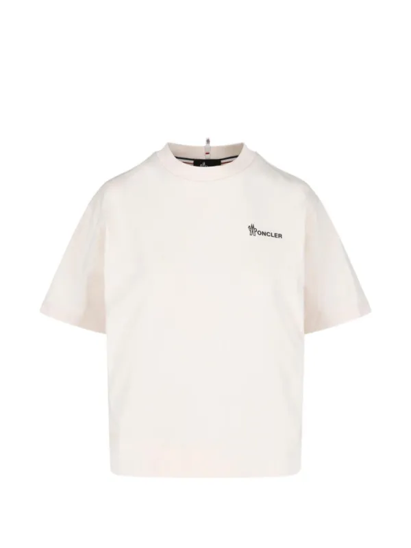 Moncler Grenoble Logo-print Patch-detail T-shirt in White