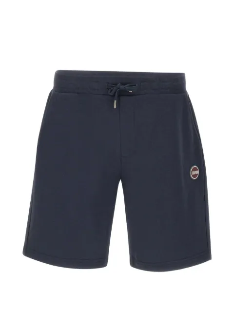 Colmar Plush drawstring logo-patch shorts