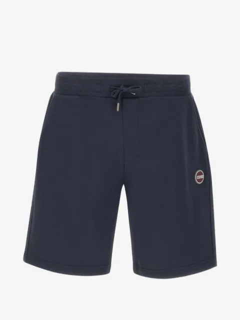 Colmar Plush drawstring logo-patch shorts