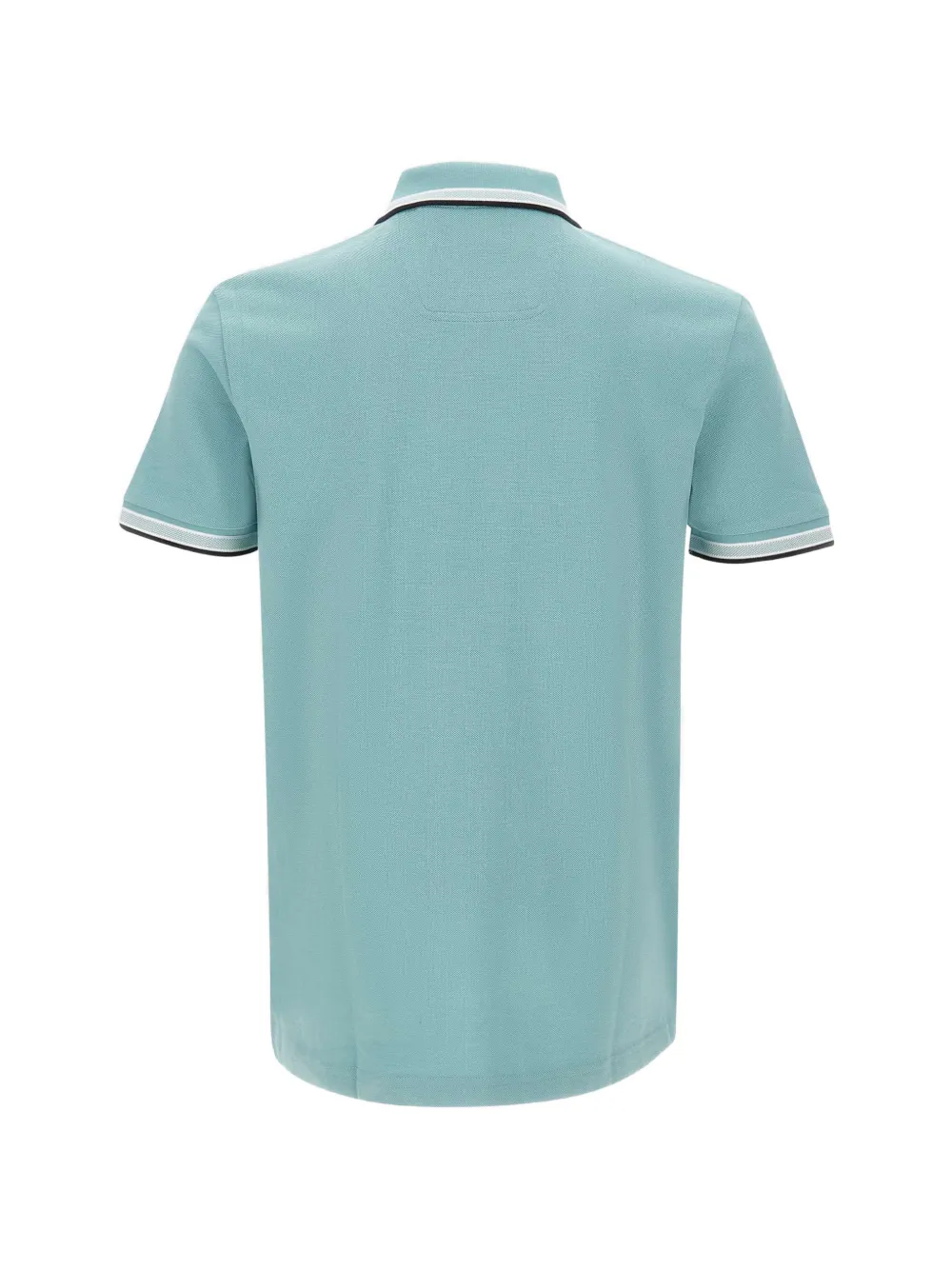 BOSS Paddy poloshirt met gestreepte afwerking Groen