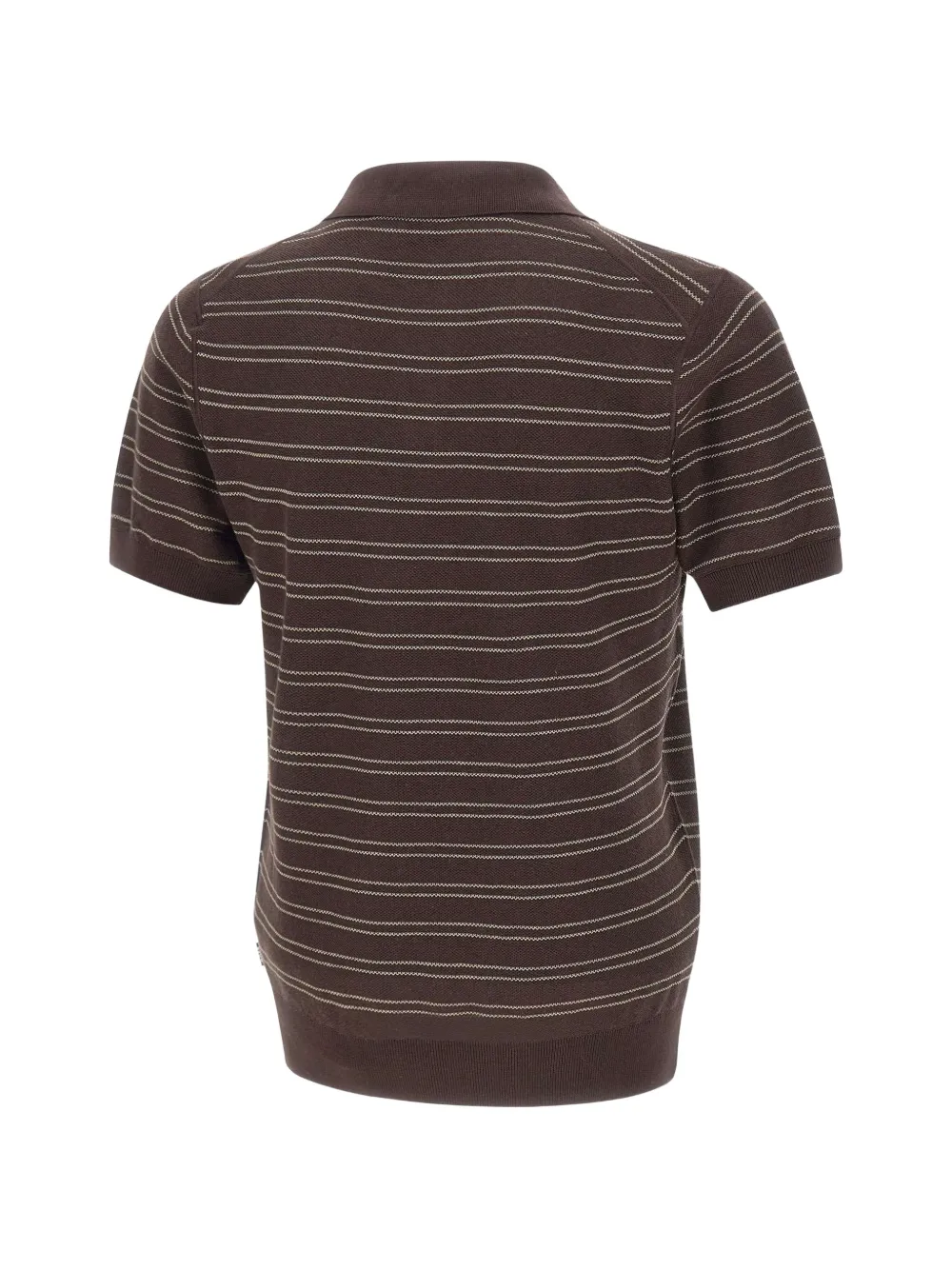 BOSS Narciso gestreept T-shirt Bruin
